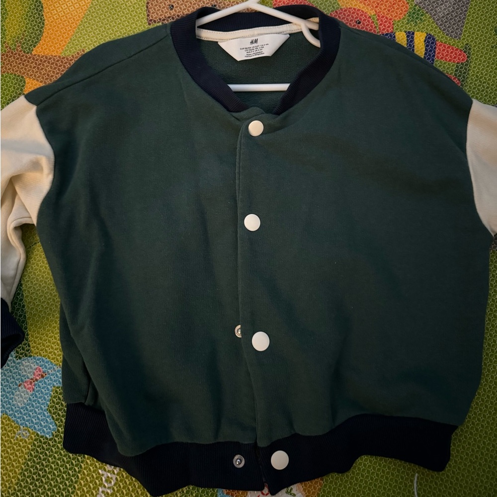 H&M toddler soft jersey baseball jacket